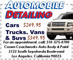 Complete Auto Detailing Department - Special Pricing