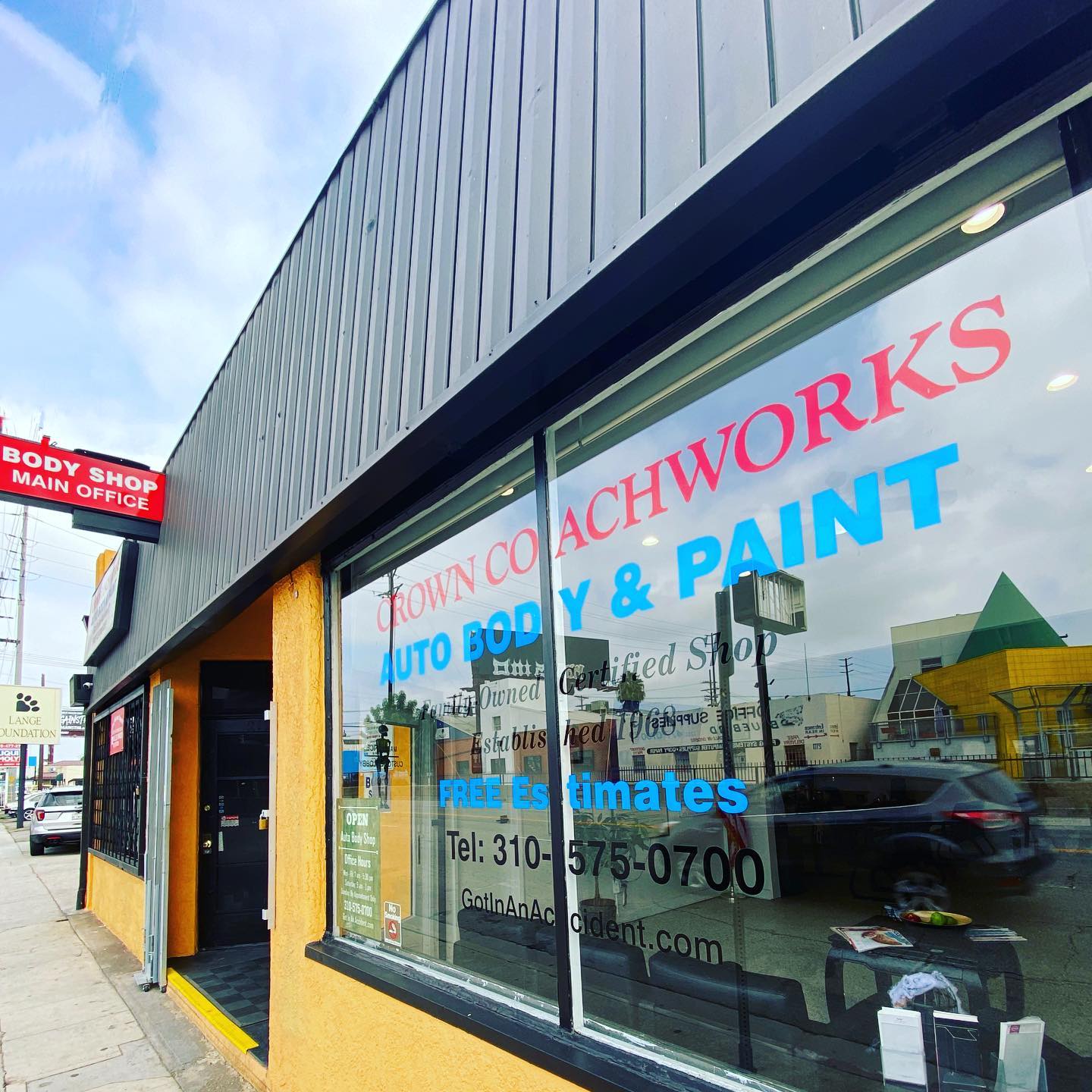 tesla aluminum body repair los angeles at Crown Coachworks